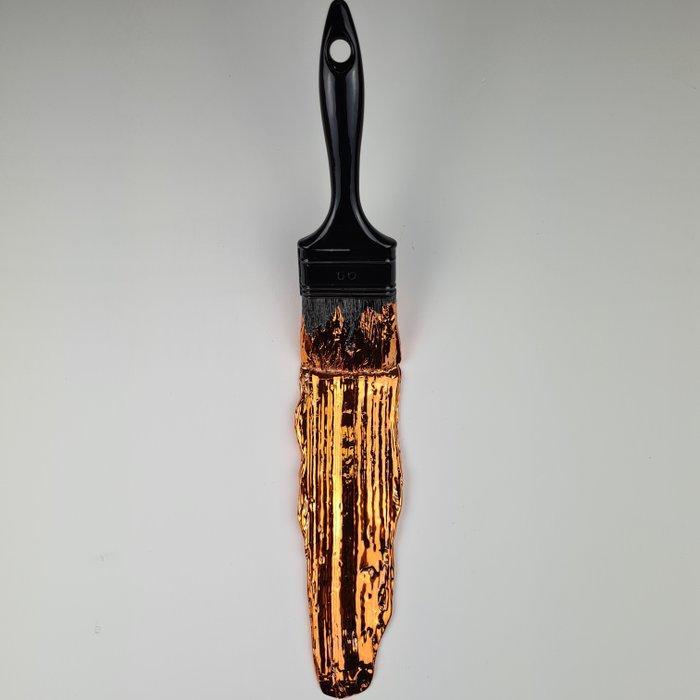 Santicri - Opera Santicri - Picture Black & Orange, Antiek en Kunst, Kunst | Designobjecten