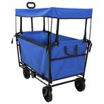 vidaXL Opvouwbare Handtrolley Zwart 105 x 56.5 x 116 cm, Verzenden, Nieuw
