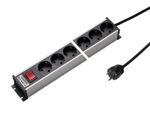 Martin Kaiser 8-Weg 45 Graden Aluminium Stopcontactstrip Met, Doe-het-zelf en Bouw, Elektriciteit en Kabels, Verzenden