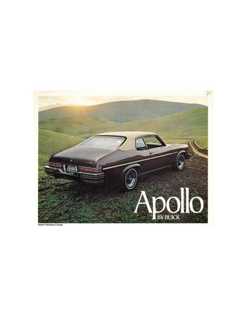 1973 BUICK APOLLO LEAFLET ENGELS (USA), Boeken, Auto's | Folders en Tijdschriften