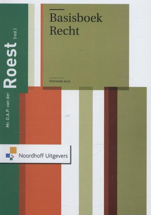 Basisboek recht 9789001815509, Boeken, Studieboeken en Cursussen, Gelezen, Verzenden