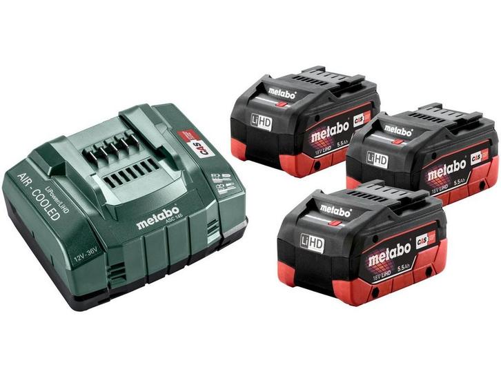 Metabo 685074000 - Accu ME1855 18V 5.5Ah en Oplader ASC, Audio, Tv en Foto, Fotografie | Accu's en Batterijen, Nieuw, Verzenden