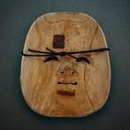 Signed (by Habu Mitsunaga ) Japan Wooden Noh/Kyogen Mask