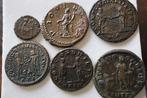 Empire romain Lot of 6 Æ coins 3rd - 4th century AD