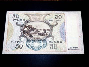 Nederland. - 50 Gulden - 1941 - Pick 58 (Zonder