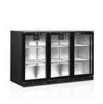 Tefcold glasdeur koelkast | 3-deurs barkoeling | DB301H, Nieuw in verpakking