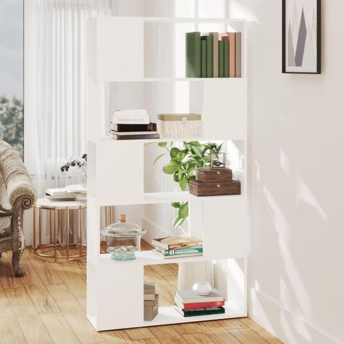 vidaXL Boekenkast/kamerscherm 80x24x155 cm bewerkt hout wit, Huis en Inrichting, Kasten | Boekenkasten, Nieuw, Verzenden