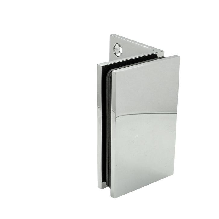 Glasklem Porto Select glas/wand 90° - Chroom, Doe-het-zelf en Bouw, Hang- en Sluitwerk, Nieuw, Verzenden