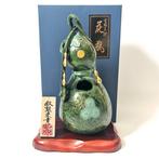 Rokuby () “Six Gourds” Sculptural Bronze Vase with