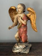 sculptuur, Houten engel - 30 cm - Hout, Antiek en Kunst, Antiek | Keramiek en Aardewerk