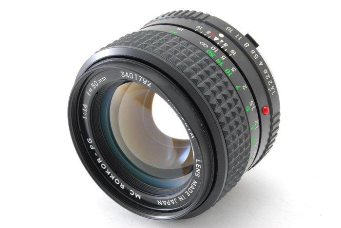 Minolta MC Rokkor-PG 1,4/50mm | Objectif d’appareil photo, Audio, Tv en Foto, Fotocamera's Analoog