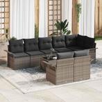 vidaXL 8-delige lounge set voor in de tuin met kussens,, Verzenden, Nieuw