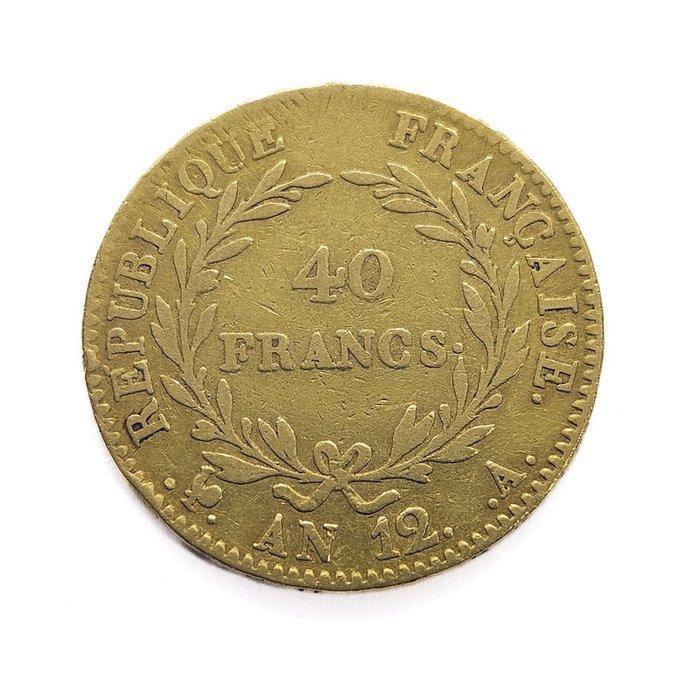 Frankrijk. Napoleone. 40 Francs AN12-A (1803) Napoleon, Timbres & Monnaies, Métaux nobles & Lingots