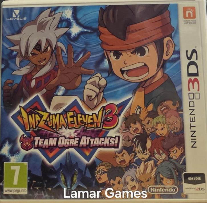 Inazuma Eleven 3 Team Ogre Attacks (Nintendo 3DS tweedehands, Games en Spelcomputers, Games | Nintendo 2DS en 3DS, Ophalen of Verzenden