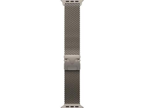 Veiling - Apple Watch Bandje 49mm Titanium Milanese Loop - L, Handtassen en Accessoires, Smartwatches