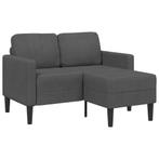 vidaXL 2-zitsbank met ligstoel L-vormig donkergrijs 125 cm, Verzenden, Nieuw