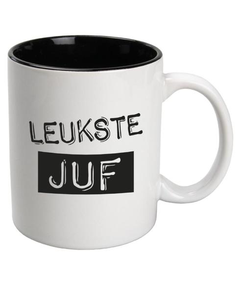 Mok Juf 8cm, Hobby en Vrije tijd, Feestartikelen, Nieuw, Verzenden
