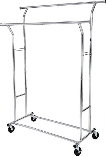 2dekans | ODADDY® Kledingrek - Garderoberek - Dubbele stang beschikbaar voor biedingen