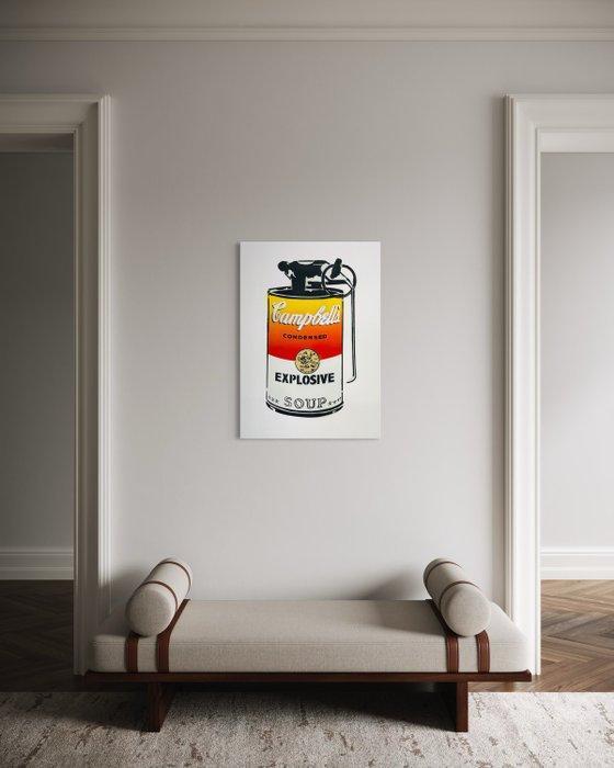 AIIROH - Explosive Campbell [100% handmade], Antiek en Kunst, Kunst | Schilderijen | Modern