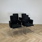 Design set van 4 stuks Pub & Club by Bulo vergaderstoelen,, Huis en Inrichting, Gebruikt, Zwart, Stof, Eén