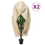 vidaXL Plantenhoezen met ritssluiting 2 st 70 g/m² 2,36x2 m, Verzenden, Nieuw