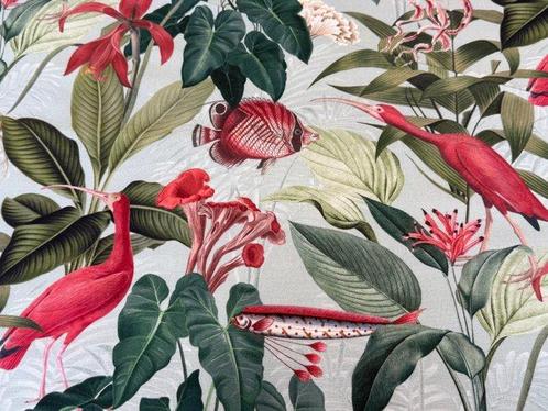 Oasi Cremisi – Fantastisch ecosysteem in Tropisch Rood -, Antiek en Kunst, Antiek | Tapijten, Tafelkleden en Textiel