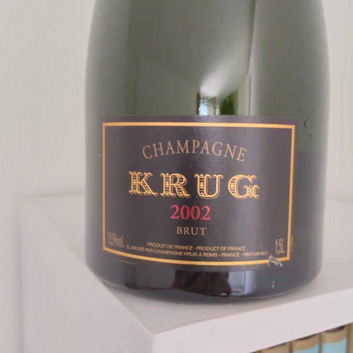 2002 Krug, Vintage - Champagne Brut - 1 Magnum (1,5 L), Verzamelen, Wijnen