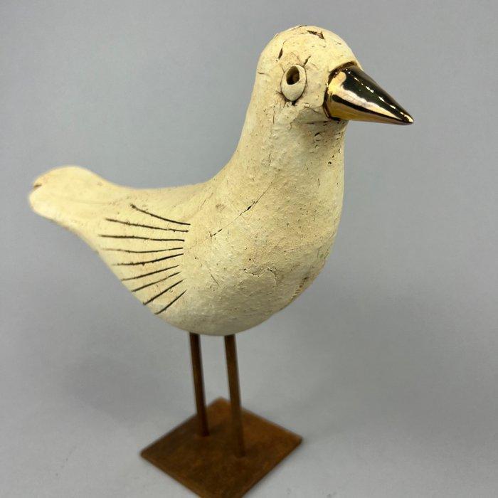 Ewa Budzowska - The BIRD- BIG (with 24carat gold), Antiek en Kunst, Kunst | Designobjecten