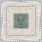 VERSACE Rosone Bianco / Platino 120x120 DECORTEGEL /, Ophalen of Verzenden, Nieuw