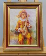 European School (XX) - The Harlequin with the lute, Antiek en Kunst, Kunst | Schilderijen | Klassiek