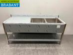 RVS Spoeltafel dubbele spoelbakken Premium-line Gelast model, Ophalen of Verzenden, Nieuw in verpakking