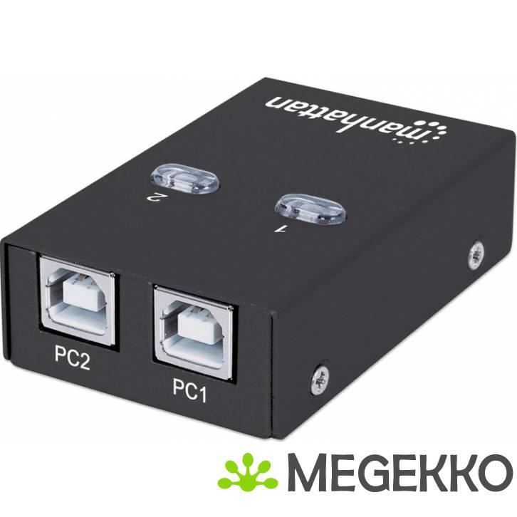 Manhattan USB 2.0 Automatic Sharing Switch, Computers en Software, Netwerk switches, Nieuw, Verzenden