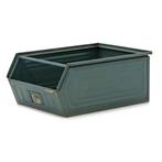 Gebruikte Magazijnbak staal stapelbaar met grijpopening, Ophalen of Verzenden