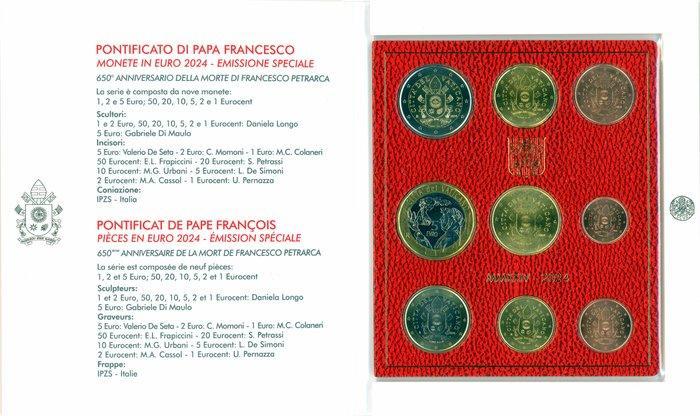 Vaticaan. Year Set (BU) 2024 Emissione Speciale (Zonder, Postzegels en Munten, Munten | Europa | Euromunten