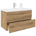 vidaXL Wastafelkast met ingebouwde wasbak en kraan, Maison & Meubles, Tables | Coiffeuses, Verzenden