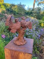 Sculptuuur voor buiten, Tortelduiven & Pilaar cortenstaal -