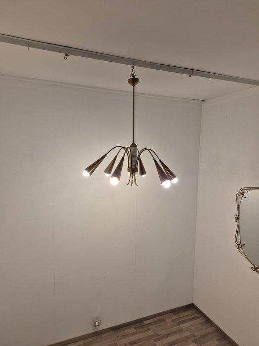 Plafondlamp - Verguld messing, Antiek en Kunst, Antiek | Verlichting