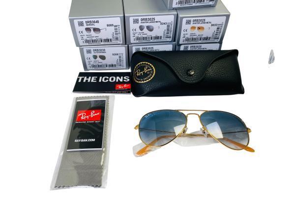 Veiling - 8x Partijhandel |  Nieuwe Ray-Ban Zonnebrillen, Handtassen en Accessoires, Zonnebrillen en Brillen | Heren