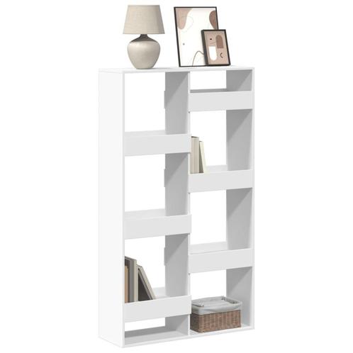 vidaXL Boekenkast 100x33x175 cm bewerkt hout wit, Huis en Inrichting, Kasten | Boekenkasten, Nieuw, Verzenden