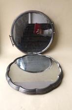 Dienblad (2) - Glas, Hout, Metaal - Deco, antiek en, Antiek en Kunst, Curiosa en Brocante