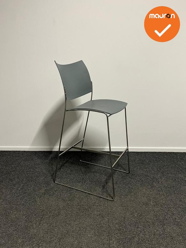 Barkruk - Casala Curvy - Grijs - zithoogte 77cm, Zakelijke goederen, Kantoor en Winkelinrichting | Kantoormeubilair en Inrichting