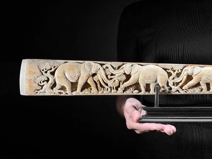 GEEN MINIMUMPRIJS - Prachtige grote handgesneden zwaardvis -, Antiquités & Art, Art | Objets design