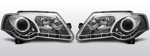 Koplampen LED DRL | Volkswagen Passat B6 2005-2010 | met ver, Auto-onderdelen, Verlichting, Nieuw, Volkswagen, Verzenden