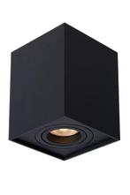 Lucide BOX - Plafondspot GU10 Zwart Kantelbaar, Huis en Inrichting, Verzenden, Nieuw, Trendy verlichting