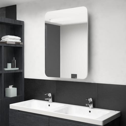 vidaXL Armoire de salle de bain à miroir LED Blanc, Maison & Meubles, Tables | Coiffeuses, Neuf, Envoi