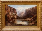 Johann Jungblut (1860-1912) - Veduta di lago alpino
