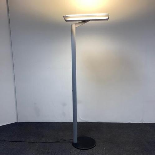 Staande vloerlamp hoogte 188 cm, grijs, Huis en Inrichting, Lampen | Vloerlampen, Gebruikt, Metaal