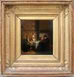 Hendricus Johannes Scheeres (1829-1864) - Table society in a, Antiquités & Art