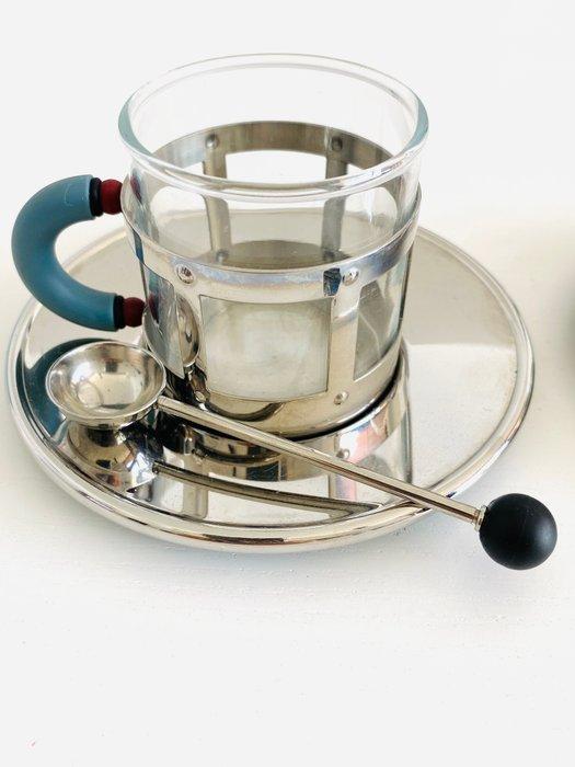 Alessi - Michael Graves - Koffieservies (6) - Glas, Plastic,, Antiek en Kunst, Antiek | Meubels | Stoelen en Sofa's