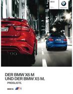 2011 BMW X5 M | X6 M PRIJSLIJST DUITS, Livres, Autos | Brochures & Magazines